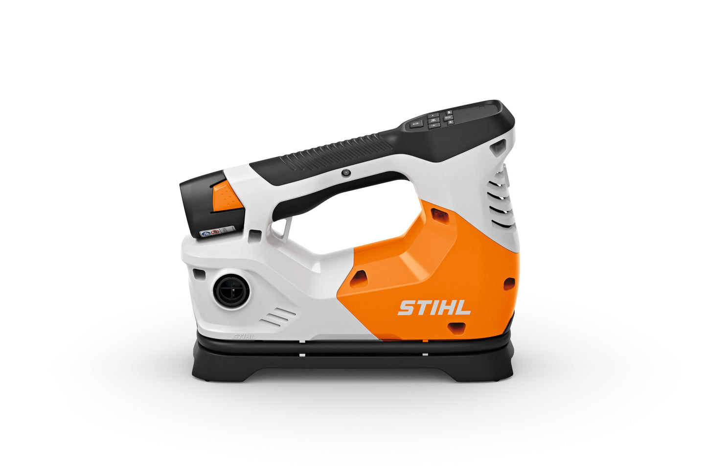Compressore a batteria Stihl KOA 20 profilo con impugnatura