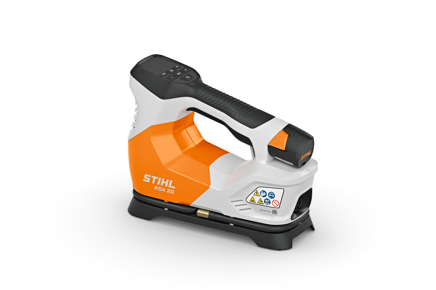 Compressore a batteria Stihl KOA 20 vista tre quarti