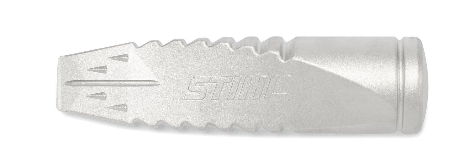 Cuneo spaccalegna Stihl in alluminio forgiato ritorto con scanalature e superficie tonda