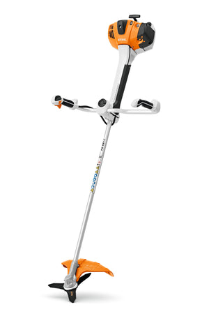 Decespugliatore a scoppio Stihl FS 491 C-EM con impugnatura a manubrio e protezione parasassi