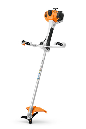 Decespugliatore a scoppio Stihl FS 561 C-EM con impugnatura a manubrio e parasassi