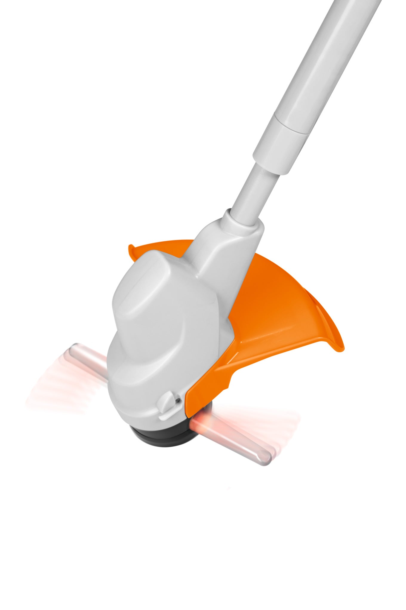 Testina del decespugliatore giocattolo Stihl con protezione arancione ed effetto luminoso