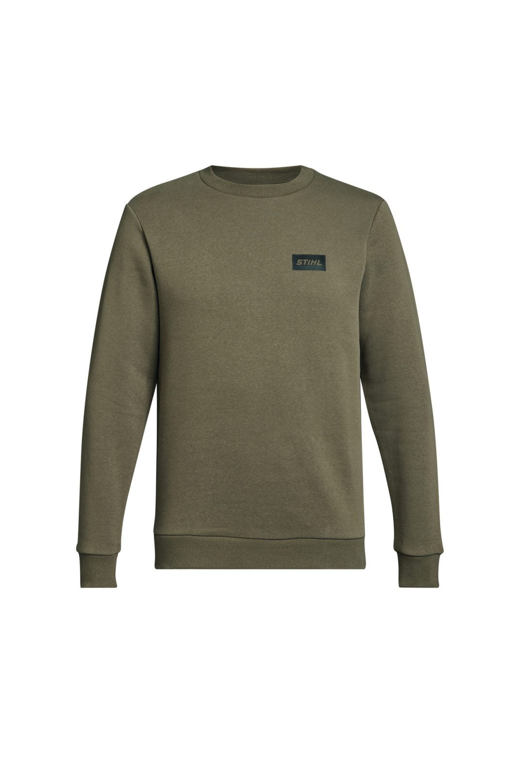 Felpa Stihl SZ M Logo Small verde in tessuto felpato spesso con logo nero sul petto