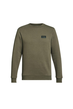 Felpa Stihl SZ M Logo Small verde in tessuto felpato spesso con logo nero sul petto