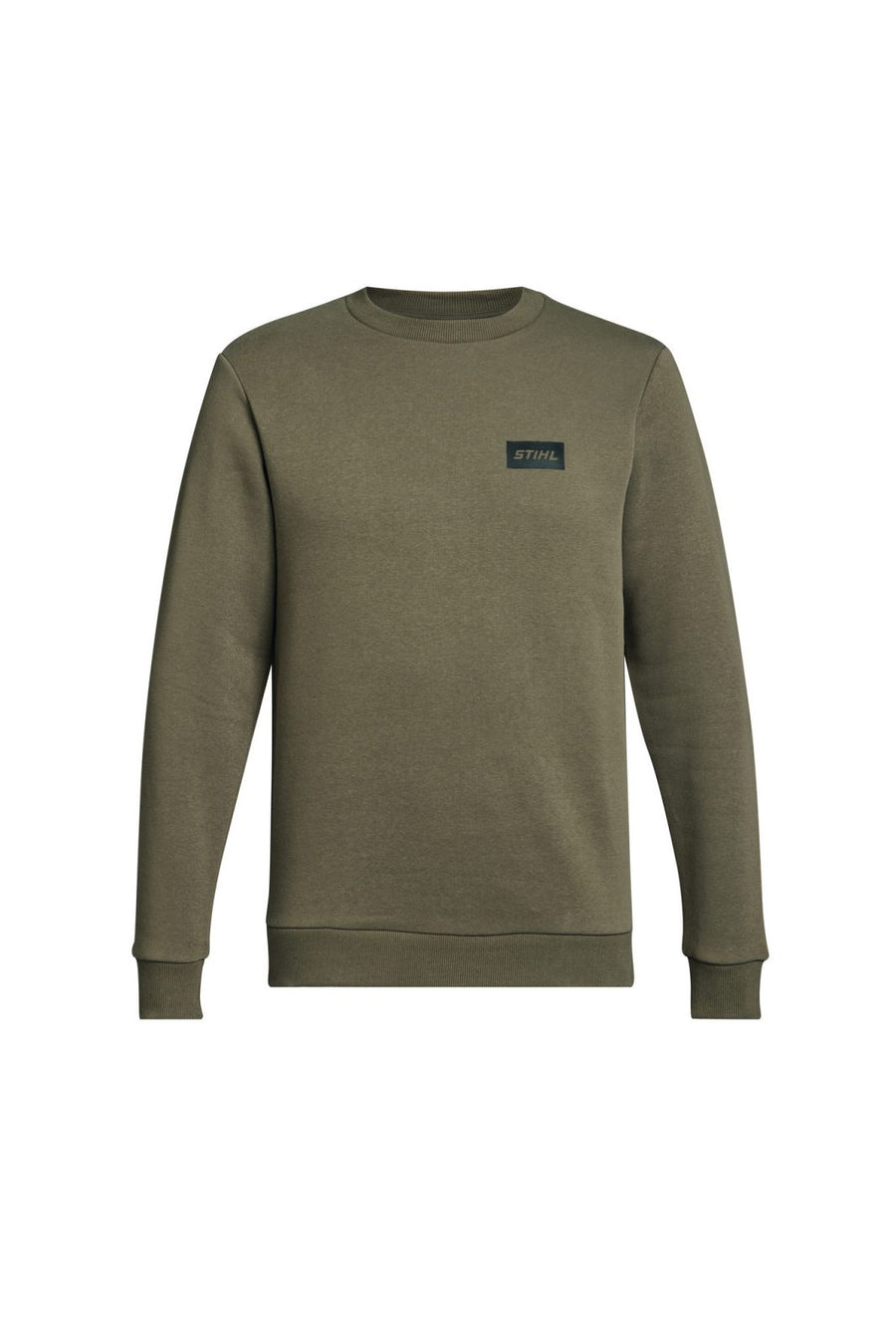 Felpa Stihl SZ M Logo Small verde in tessuto felpato spesso con logo nero sul petto