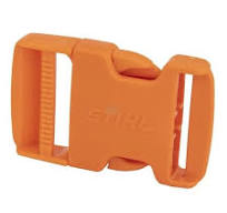 Fibbia di chiusura Stihl per tracolla e dorsale colore arancione