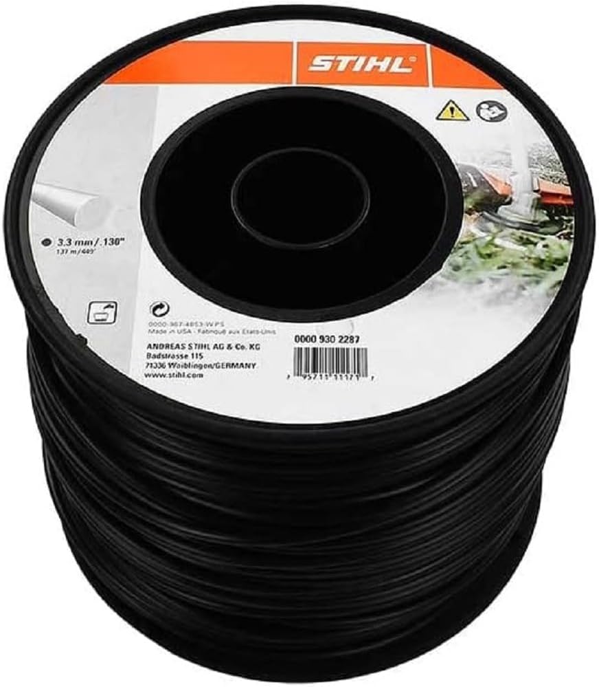 Filo falciante STIHL confezione con indicazione diametro e lunghezza