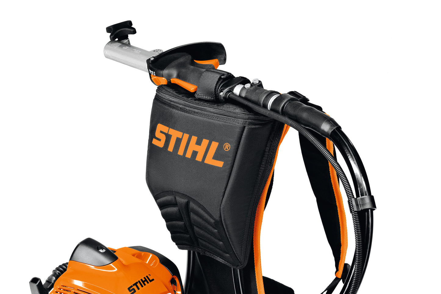 STIHL FR 460 TC-E dettaglio sistema di trasporto spalleggiato con schienale imbottito