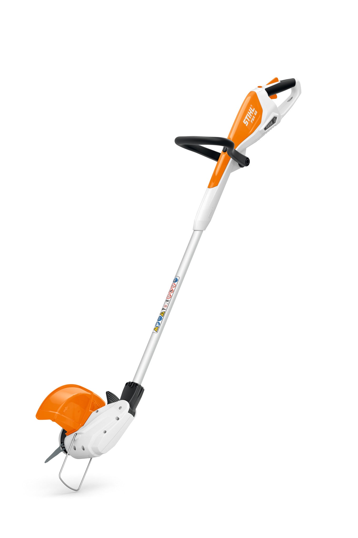 Decespugliatore a batteria STIHL FSA 45 18 V con impugnatura circolare e parasassi