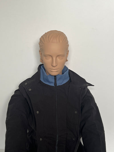 Giacca donna Stihl Icon nera con colletto montante blu