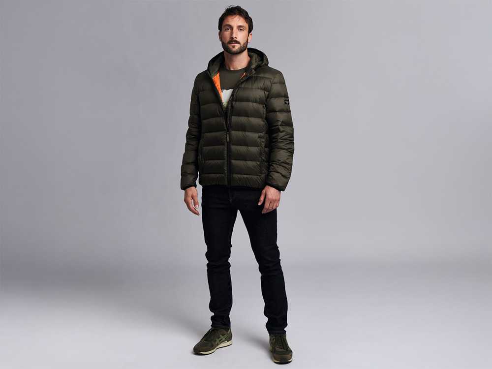Giacca Stihl Icon Duvet indossata