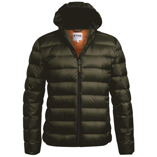 Giacca Stihl Icon Duvet trapuntata con cappuccio e interno arancione