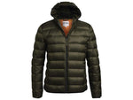 Giacca Stihl Icon Duvet vista frontale con cappuccio