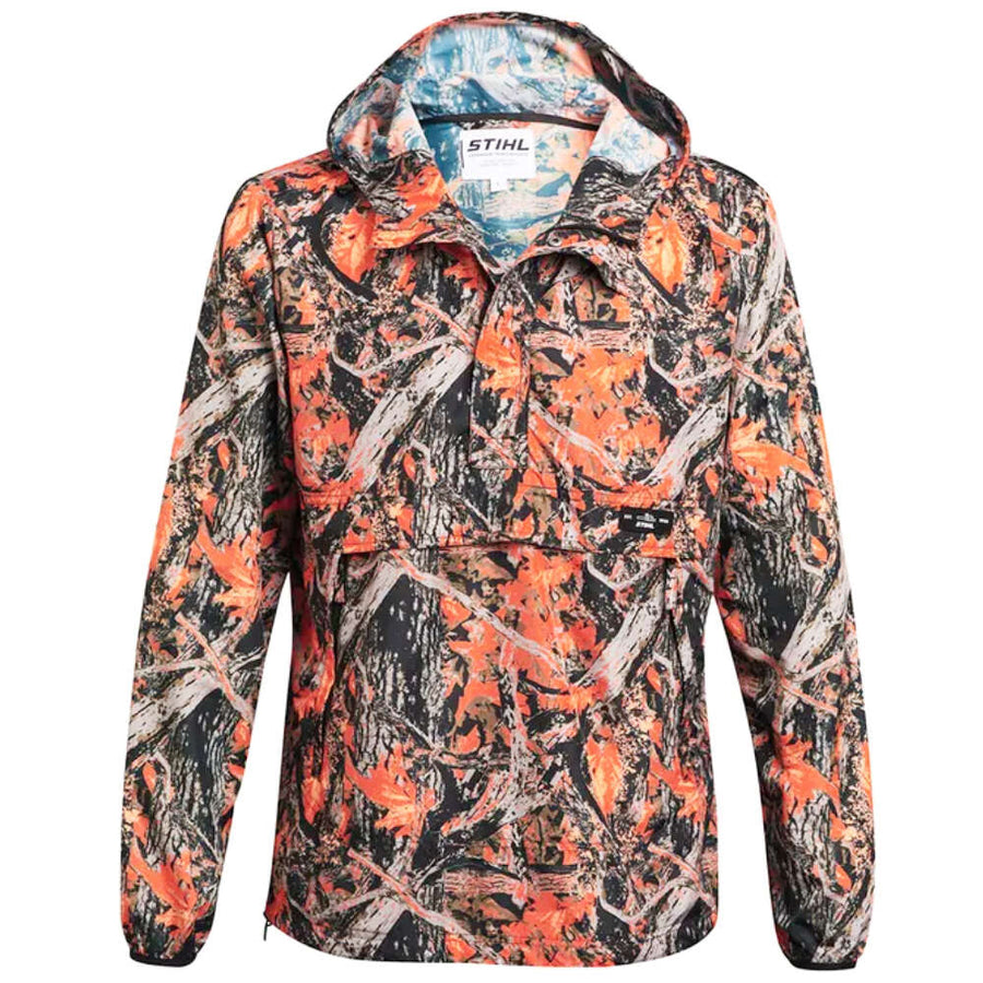 Giacca Stihl SZ S pullover camouflage sfoderata con apertura a bottoni e cerniera
