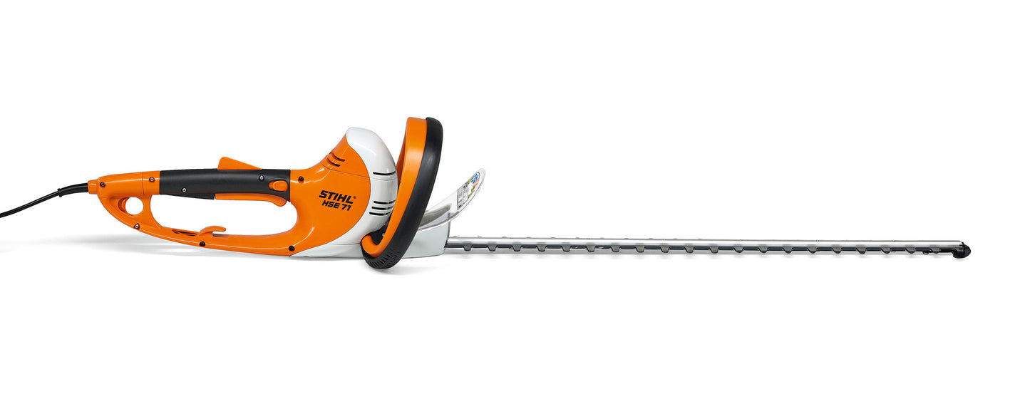 Tagliasiepi elettrico Stihl HSE 71 600 W con impugnatura multifunzionale e lama lunga