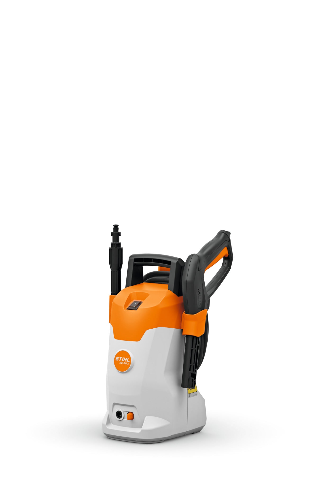 Idropulitrice Stihl RE 80 X compatta e leggera colore arancione e grigio