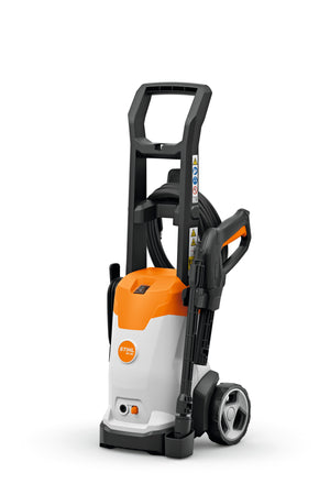 Idropulitrice Stihl RE 90 ad alta pressione con design compatto e maniglia di trasporto
