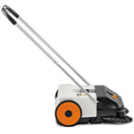 Stihl KG 550 spazzatrice manuale vista laterale con regolazione altezza