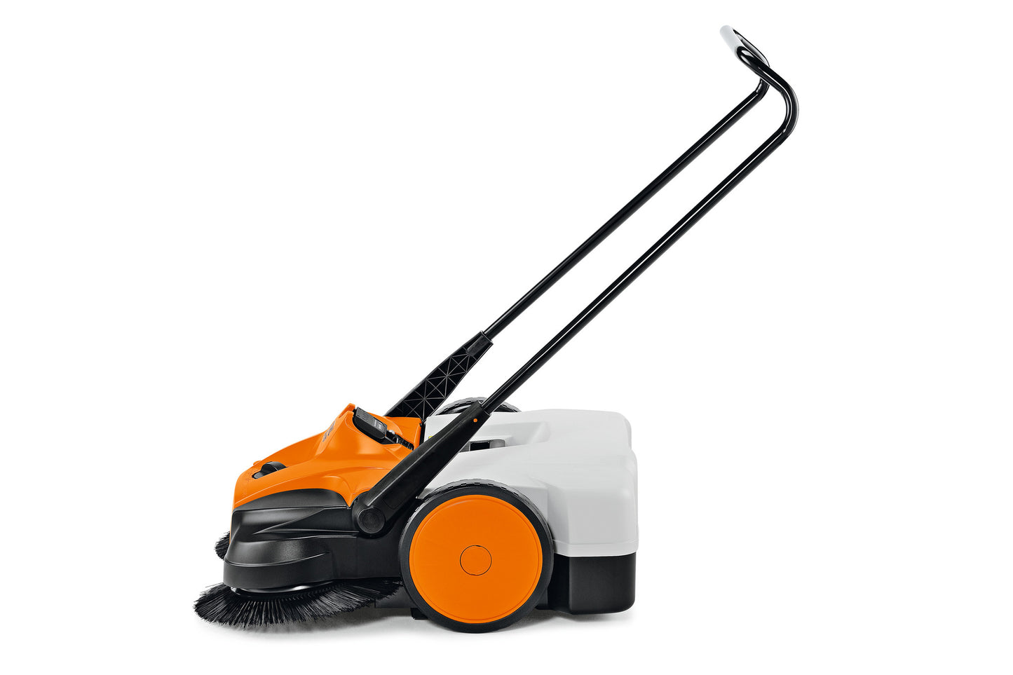 Spazzatrice STIHL KGA 770 a batteria profilo laterale con rullo spazzante e spazzole a disco