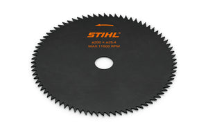 Lama sega circolare STIHL a denti a punta in acciaio per decespugliatore manicotto 20 mm