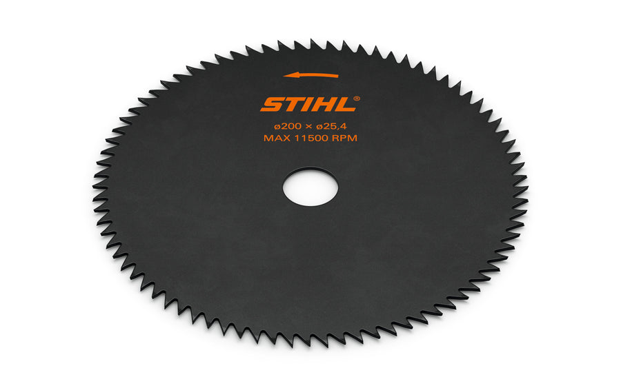 Lama sega circolare STIHL a denti a punta in acciaio per decespugliatore manicotto 20 mm