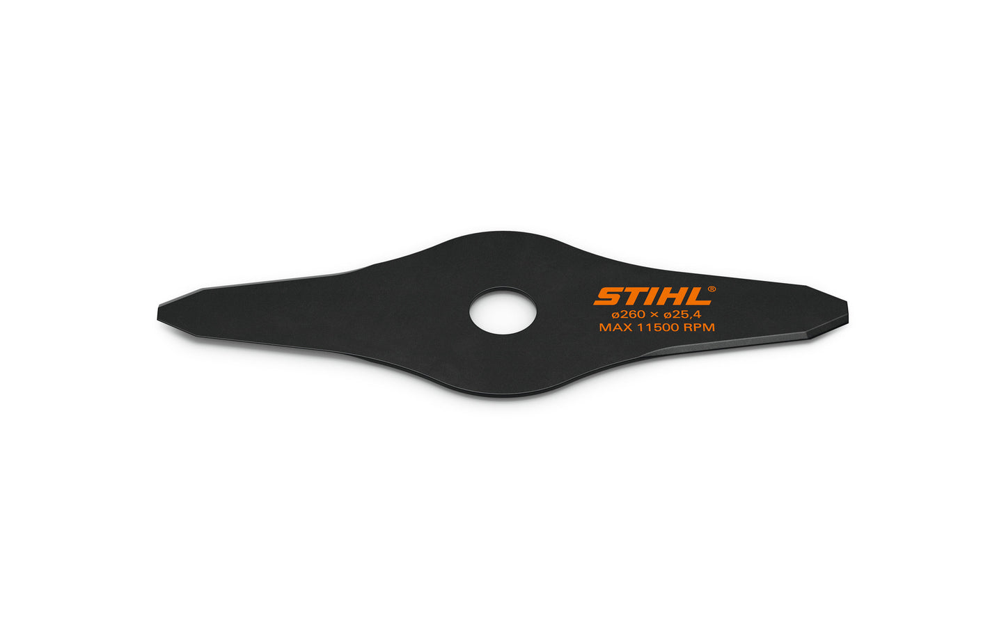 Lama tagliaerba Stihl a 2 denti invertibile con foro centrale, manicotto 20,0 / 25,4 mm