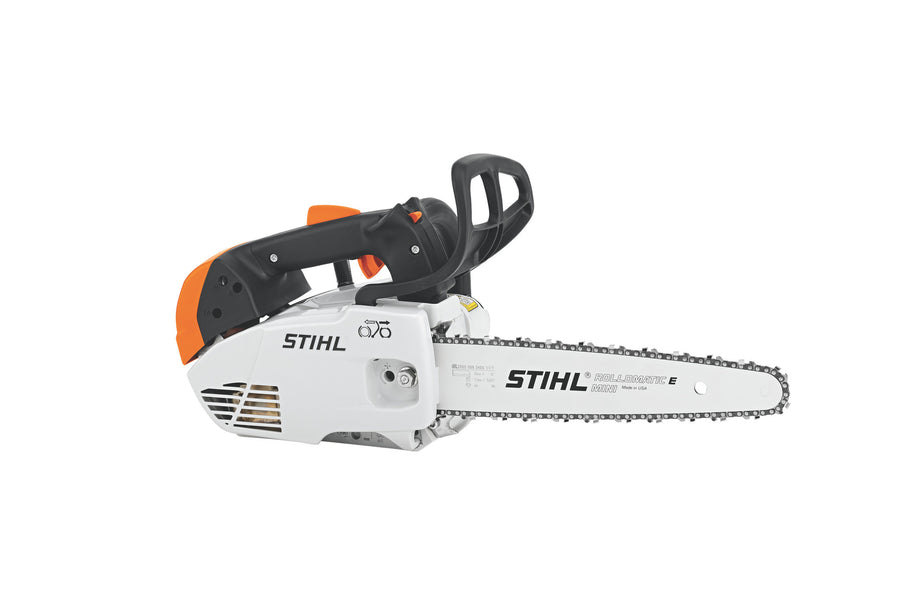 Motosega da potatura Stihl MS 151 TC-E con impugnatura superiore e barra da 25-30 cm