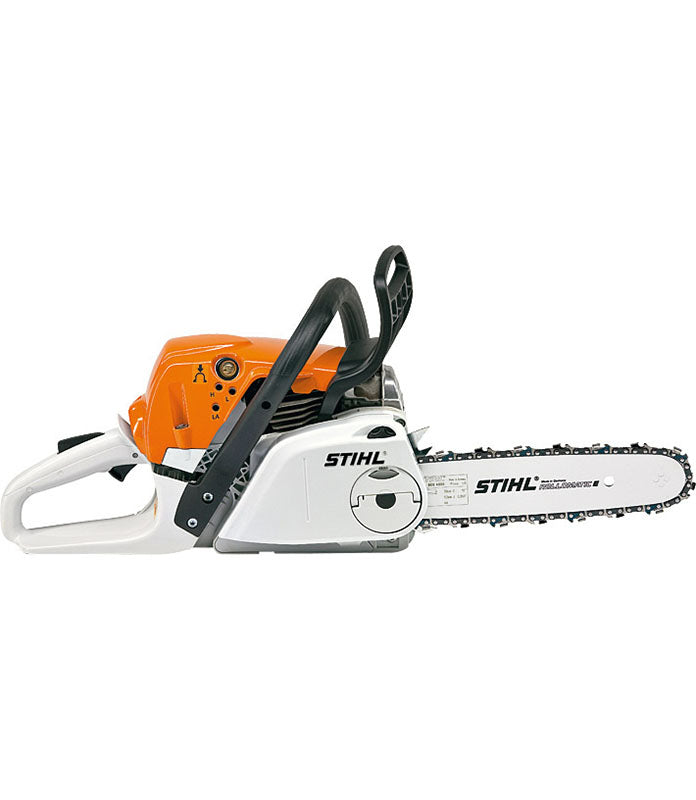 Motosega Stihl MS 231 C-BE vista laterale con barra