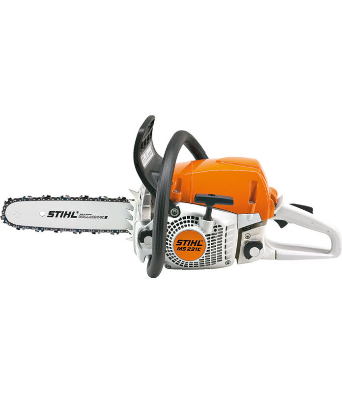 Motosega Stihl MS 231 C-BE vista lato avviamento