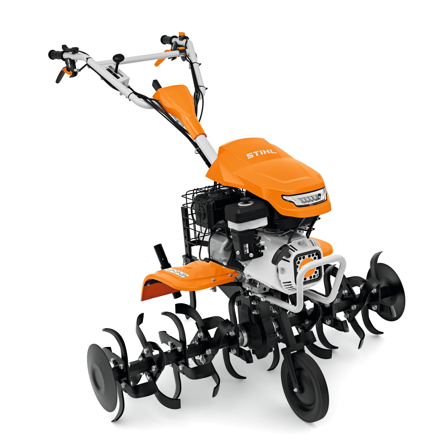 Motozappa STIHL MH 700 con luce LED anteriore e zappe