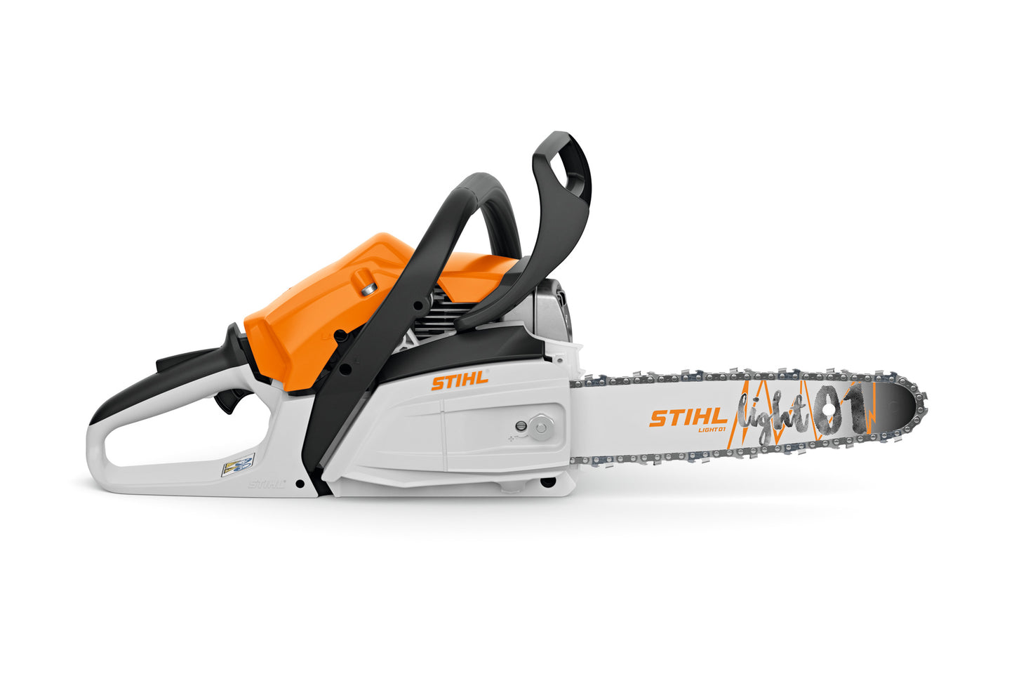Motosega STIHL MS 172 vista laterale con spranga 35-40 cm