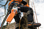 Motosega Stihl MS 201 TC-M per manutenzione degli alberi con impugnatura superiore e design compatto