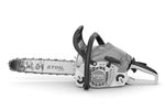 Motosega a benzina STIHL MS 212 vista laterale completa