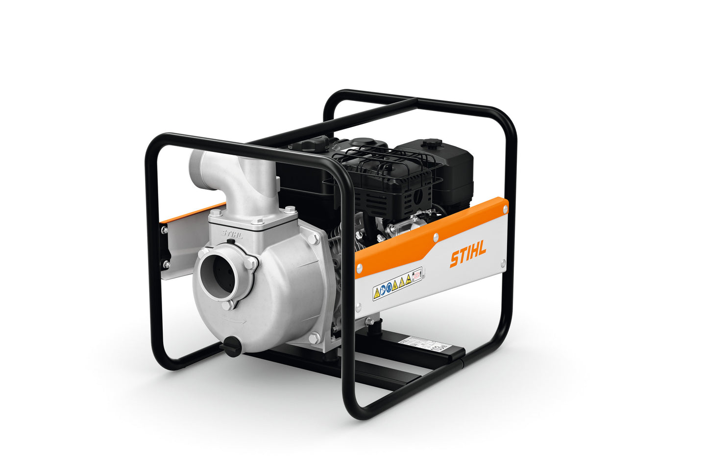 Pompa idrovora Stihl WP-600 a benzina 4 tempi con attacchi da 3 pollici e telaio robusto