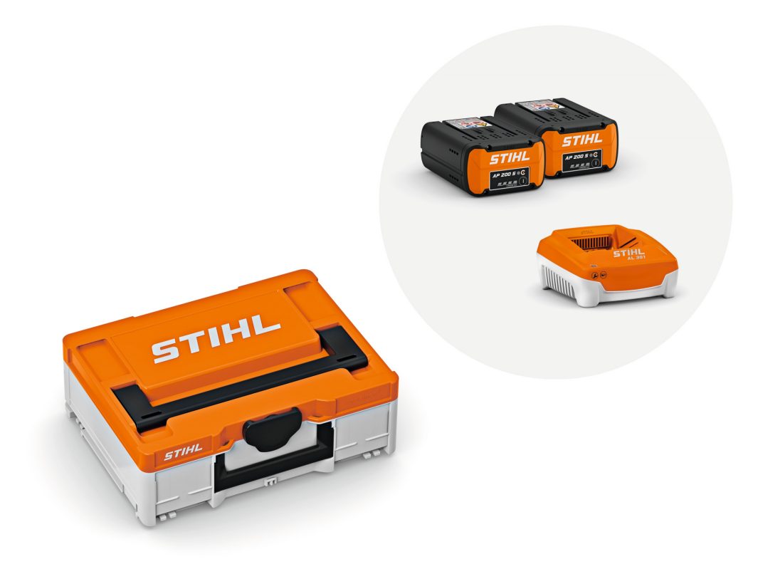 STIHL Power Box Akku-Box S Systainer3 con batteria AP 200 S e caricabatterie AL 301