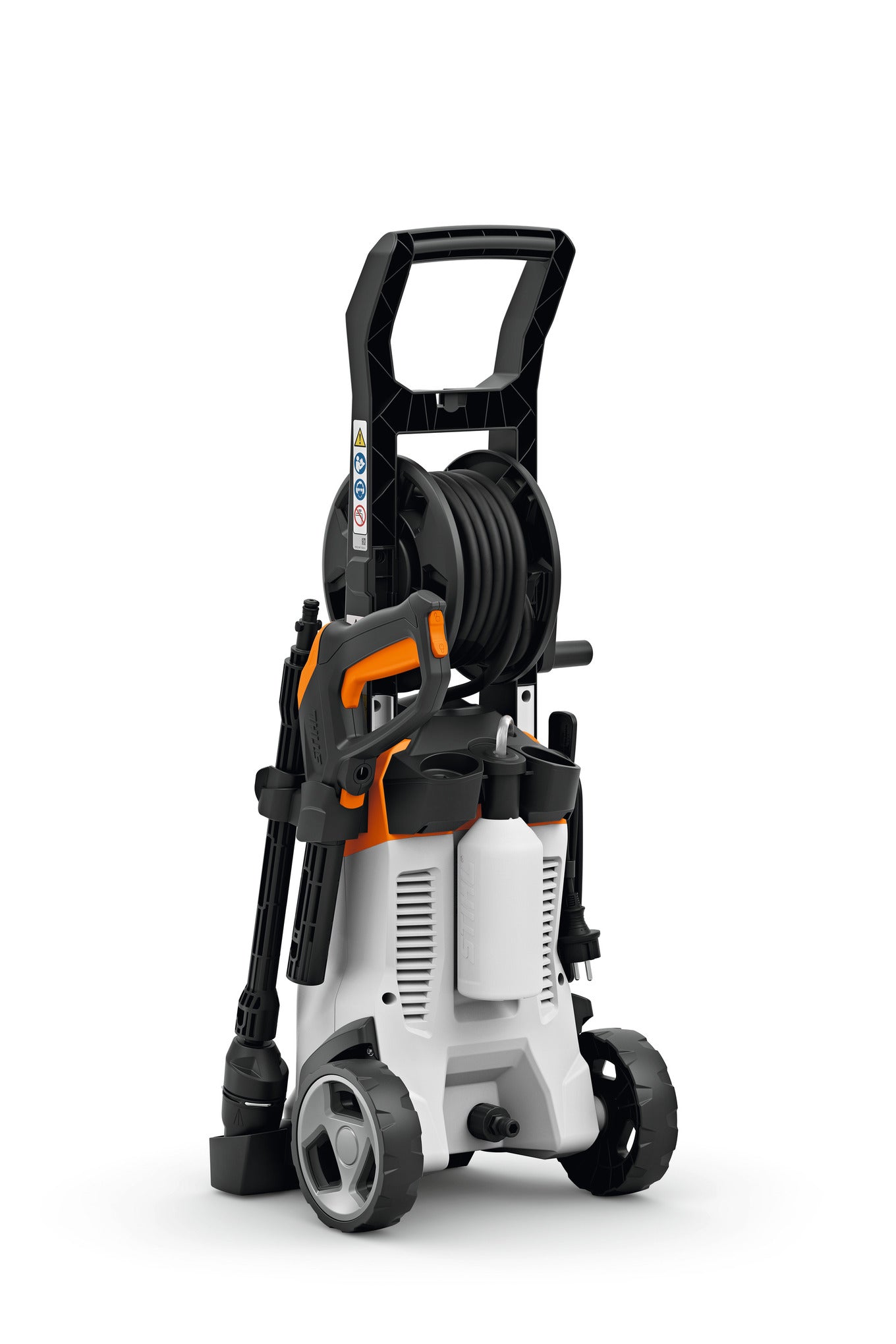 Idropulitrice Stihl RE 100 PLUS Control vista posteriore con serbatoio detergente