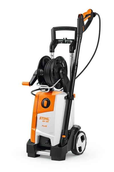 Stihl RE 130 Plus idropulitrice ad alta pressione con lancia e ruote di trasporto