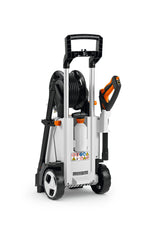 Retro idropulitrice Stihl RE 130 Plus con supporti per accessori e ruote integrate