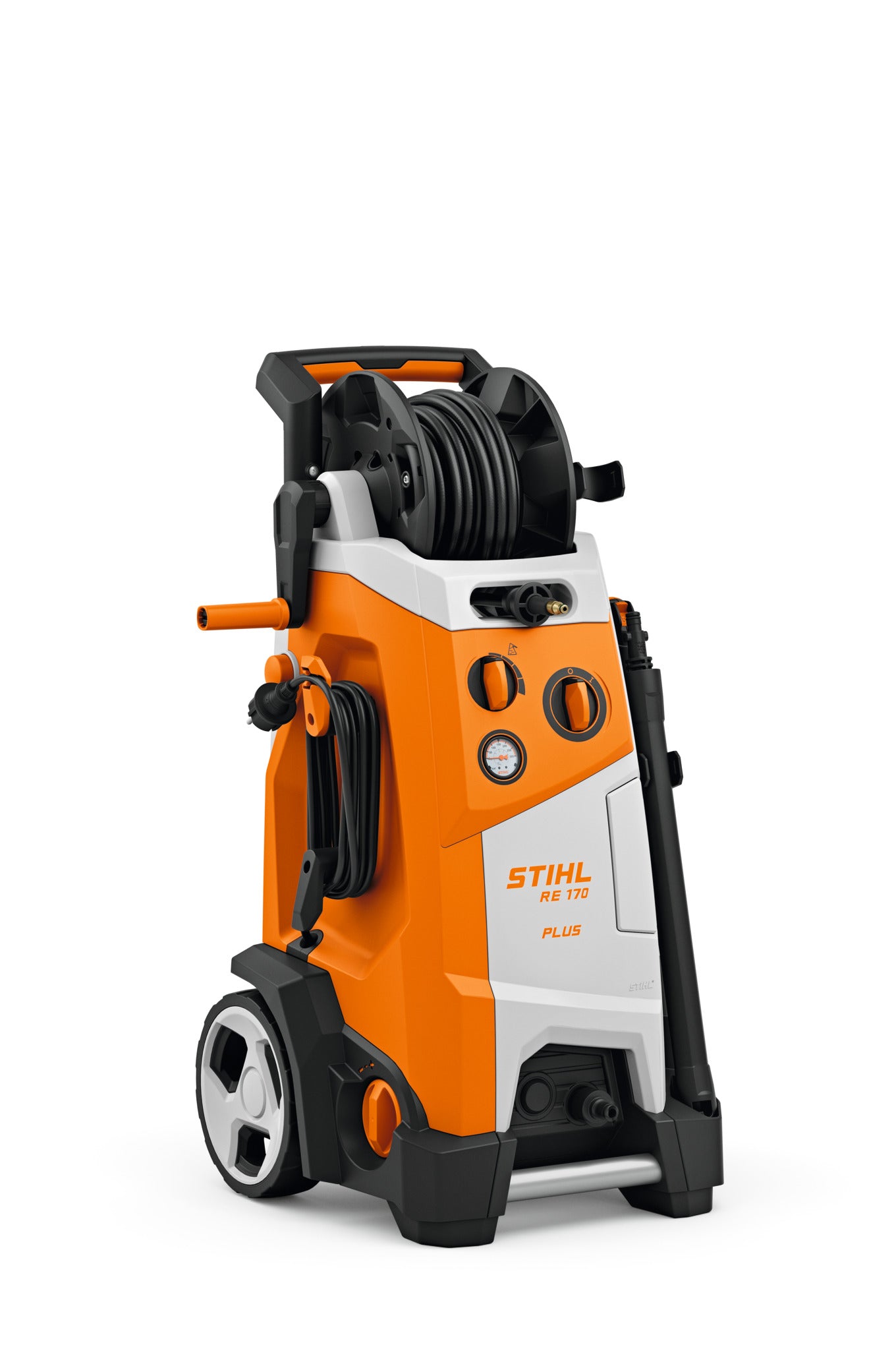 Idropulitrice STIHL RE 170 PLUS con avvolgitubo e comandi di regolazione pressione