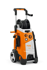 Idropulitrice elettrica STIHL RE 170 PLUS 230 V vista laterale con manometro