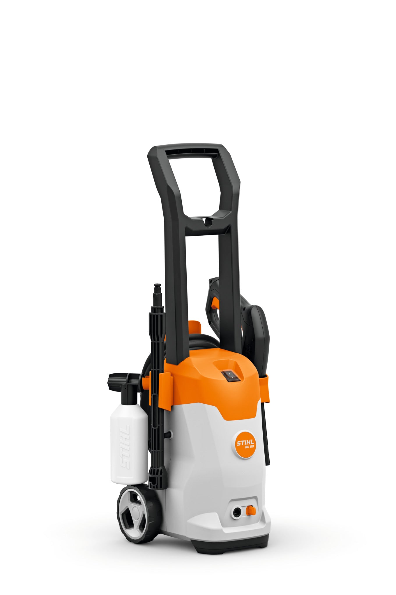 Idropulitrice Stihl RE 80 con accessori riposti sul corpo macchina