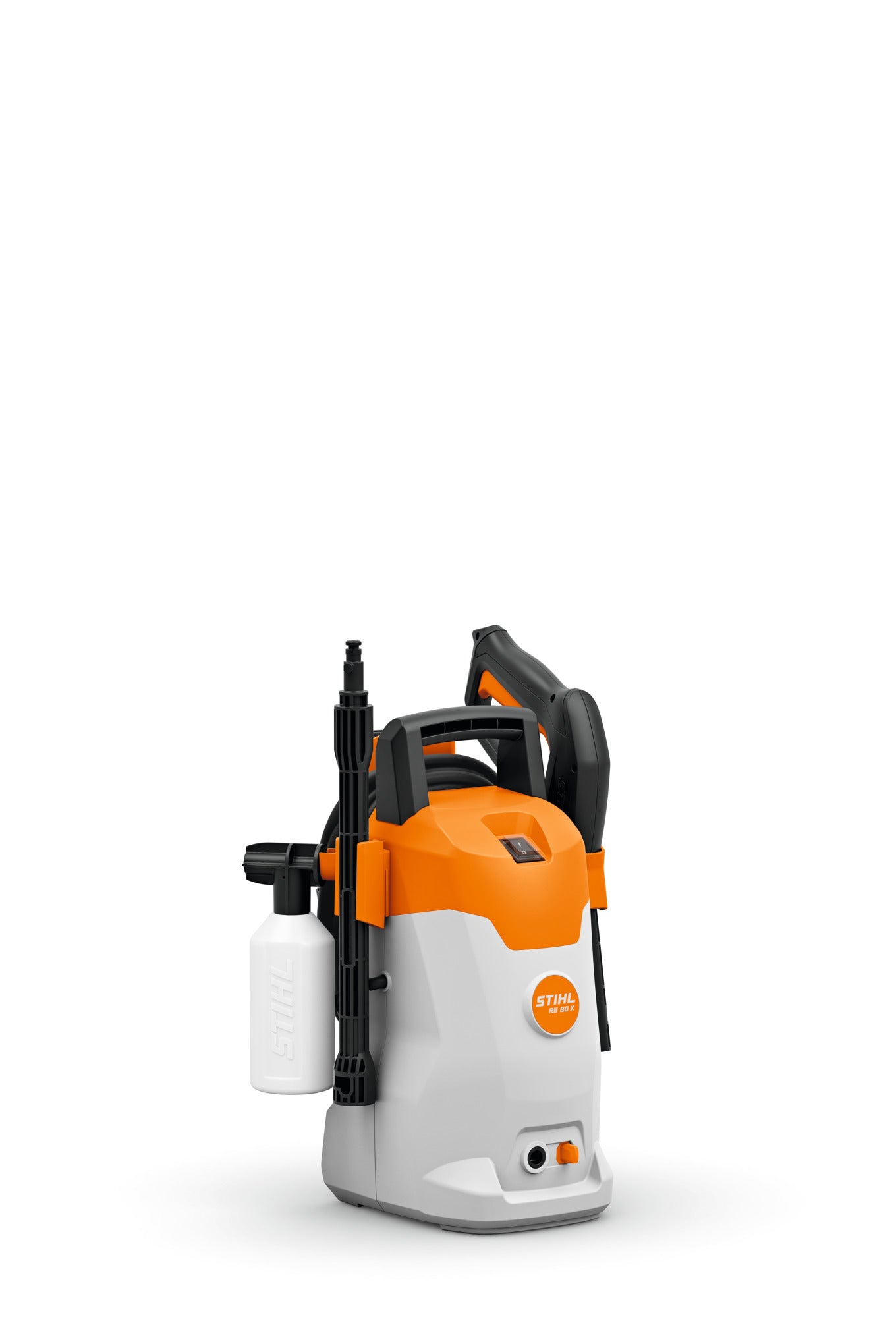 Idropulitrice Stihl RE 80 X con accessorio per detergente e lancia riposta a bordo