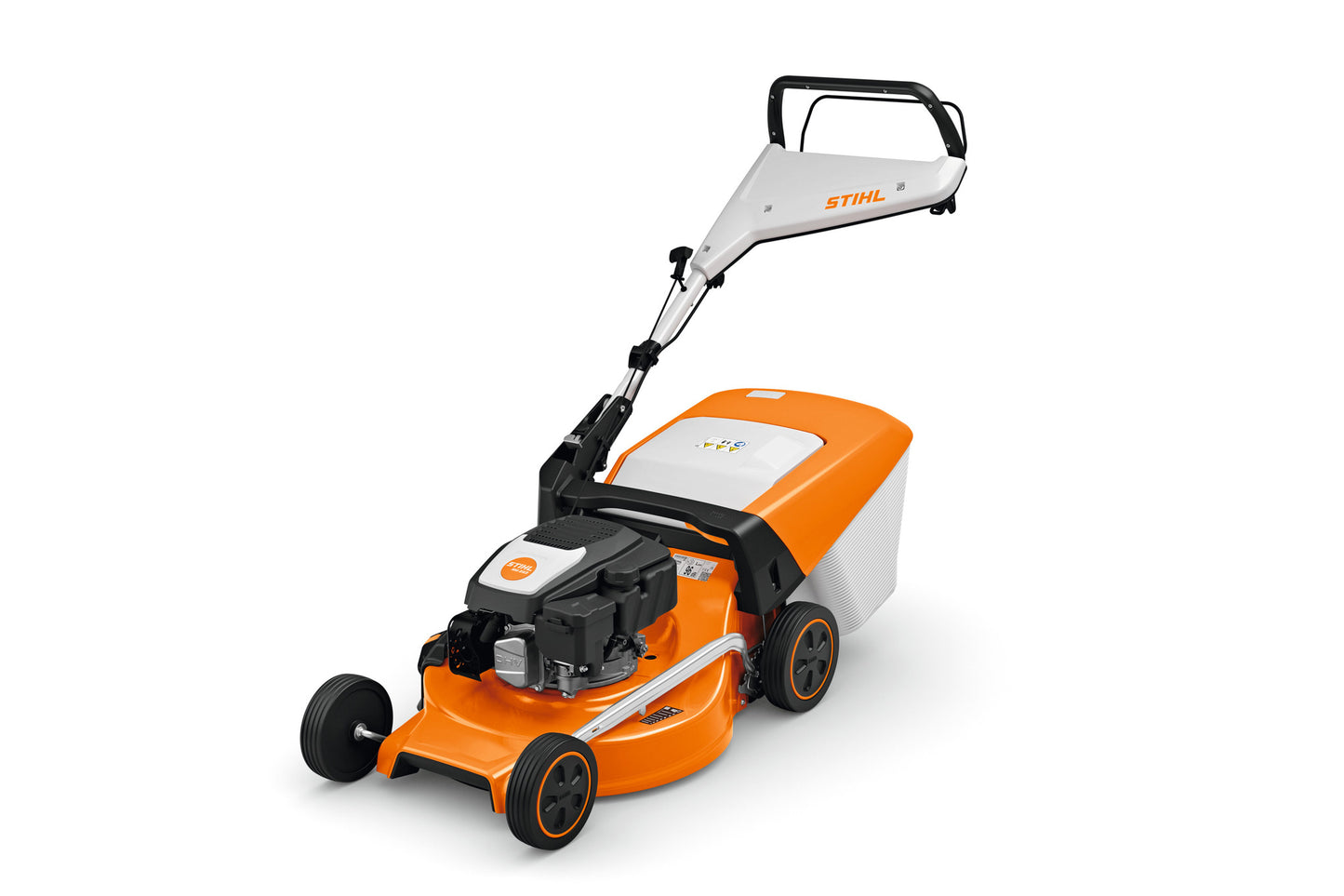 Tosaerba a scoppio Stihl RM 253 T per prati fino a 1800 m2 con regolazione altezza di taglio 20-100 mm