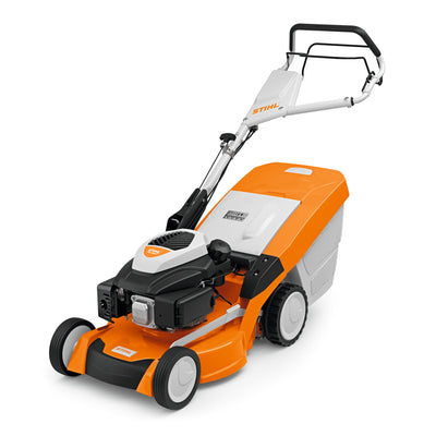 STIHL RM 650 T tosaerba a benzina con cesto raccoglierba da 70 litri e telaio in alluminio