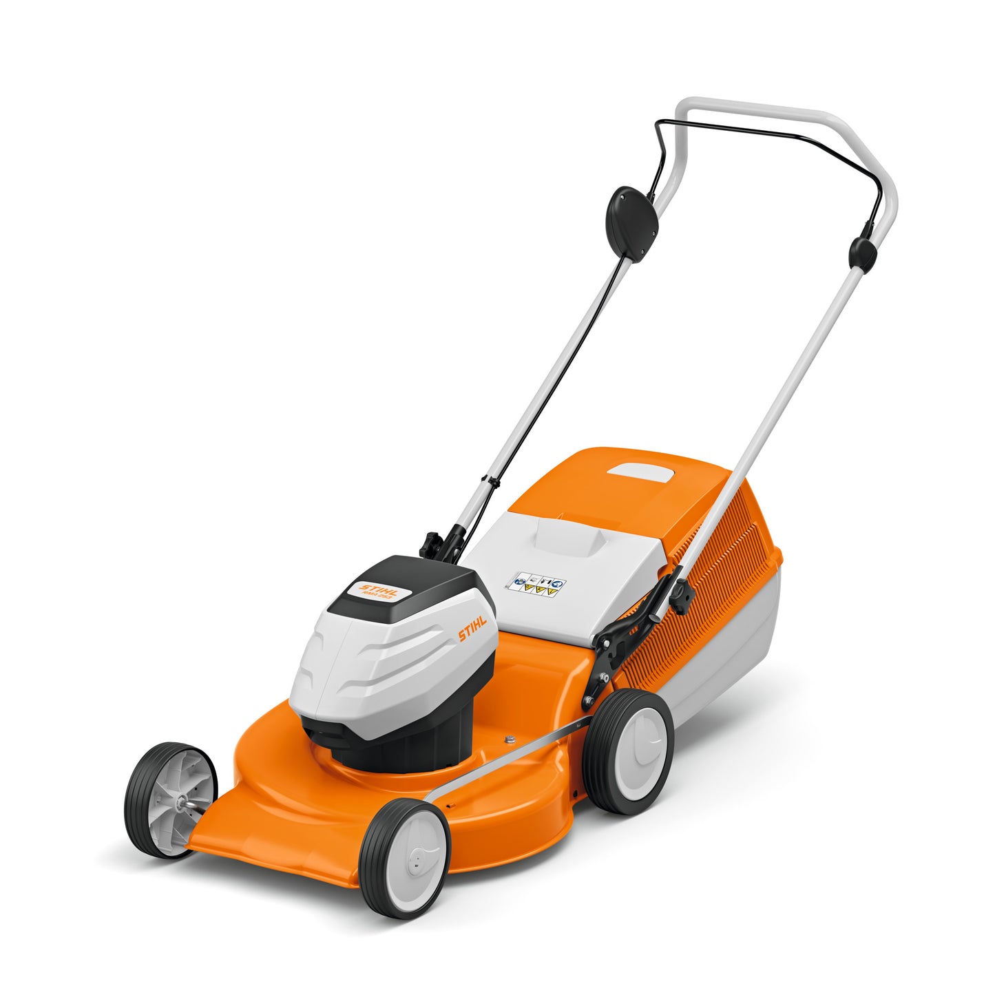 Stihl RMA 253 tosaerba a batteria sistema AP con impugnatura pieghevole e regolazione altezza taglio