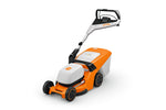 Stihl RMA 443 PV tosaerba a batteria con regolazione centralizzata altezza di taglio e funzione 4 in 1
