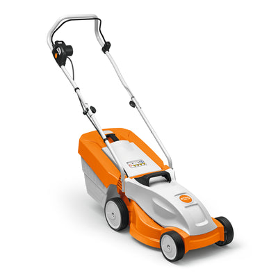 Tosaerba elettrico Stihl RME 235 con larghezza di taglio 33 cm e cesto raccolta 30 l