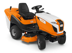 Trattorino tosaerba Stihl RT 5097 Z vista laterale con piatto di taglio