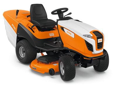 Trattorino tosaerba Stihl RT 6127 ZL con piatto di taglio da 125 cm e cesto raccolta erba