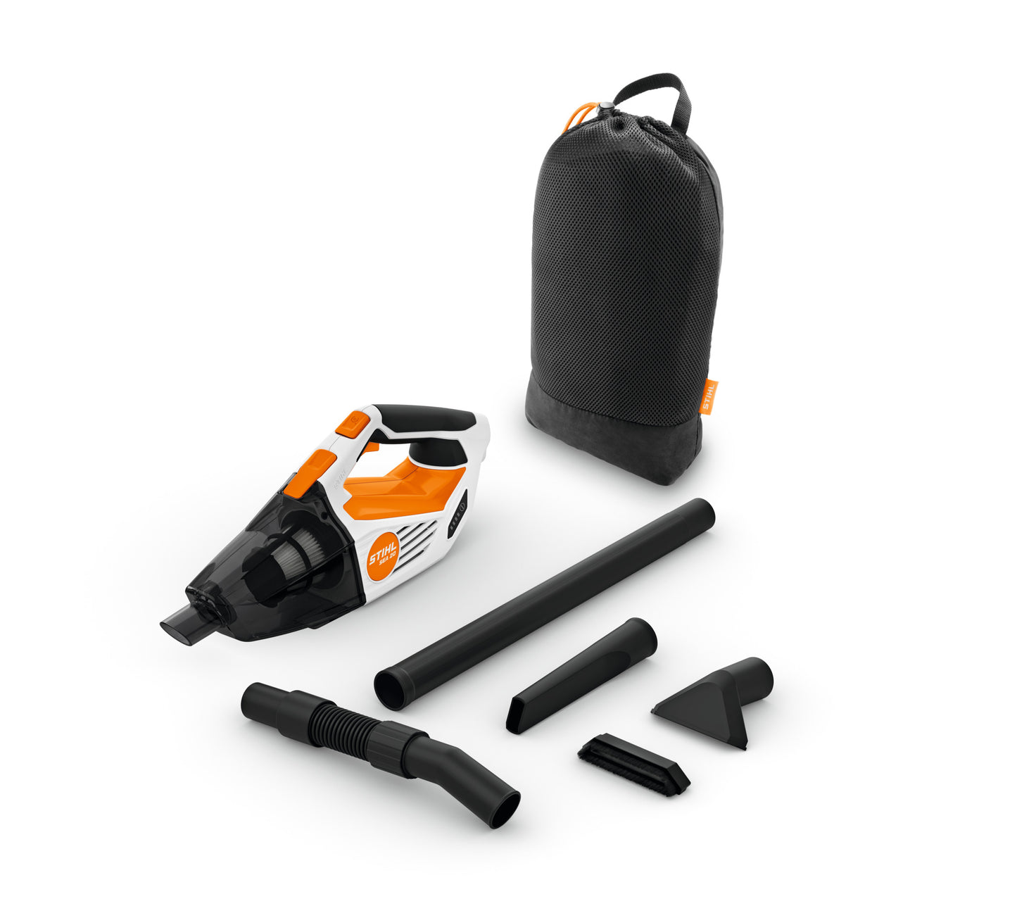 Kit STIHL SEA 20 con aspiratore portatile, accessori e borsa di stoccaggio